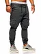 behype. Herren Cargo Biker Jeans-Hose 80-2329 Dunkelgrau W30