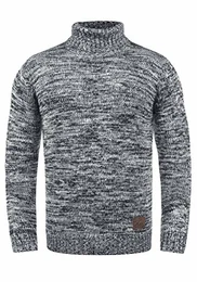 !Solid Philaremo Herren Rollkragenpullover Grobstrick Pullover, Größe:M, Farbe:Insignia Blue (1991)