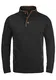 Blend Achlias Herren Troyer Sweatpullover mit Stehkragen Knöpfen und Taschen, Größe:M, Farbe:Black (70155)
