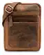 LEABAGS Detroit Kleine Umhängetasche aus echtem Büffel-Leder im Vintage Look I Messenger Bag I Bürotasche I Business Tasche I Herren Handtaschen I 21x26x2 cm