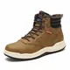 Dannto Herren Schneestiefel Warm Gefütterte Winterstiefel Wasserdicht Trekking Wanderschuhe Stiefelette Outdoor Stiefel Freizeitschuhe(Braun,43)