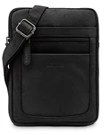 LEABAGS Detroit Umhängetasche Schwarz
