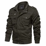 MAGCOMSEN Herren Militär Übergangsjacke Tactical Stil Armeegrün