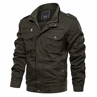 MAGCOMSEN Herren Militär Übergangsjacke Tactical Stil Armeegrün MAGCOMSEN Herren Militär Übergangsjacke Tactical Stil Armeegrün