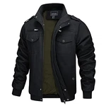 MAGCOMSEN Herren Militär Übergangsjacke Tactical Stil Schwarz