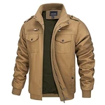 MAGCOMSEN Herren Militär Übergangsjacke Tactical Stil Khaki