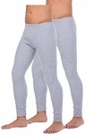 BestSale247 Herren Thermo Unterhose Lang (2 Stück) Grau