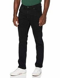 Herren Authentic Regular Jeans, Schwarz (Black Rinse 107), 32W / 32L