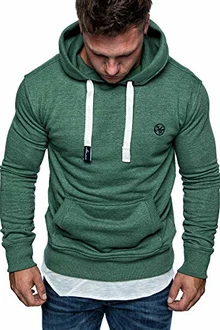 Amaci&Sons Herren Basic Logo Kapuzenpullover Sweatjacke Pullover Hoodie Sweatshirt (1-04028) Grün Amaci&Sons Herren Basic Logo Kapuzenpullover Sweatjacke Pullover Hoodie Sweatshirt (1-04028) Grün
