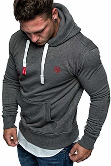 Amaci&Sons Herren Basic Logo Kapuzenpullover Sweatjacke Pullover Hoodie Sweatshirt (1-04028) Anthrazit Amaci&Sons Herren Basic Logo Kapuzenpullover Sweatjacke Pullover Hoodie Sweatshirt (1-04028) Anthrazit