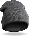 Grin&Bear Unisex Streetwear Mütze Beanie M65 anthrazit (M65)