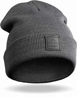 Grin&Bear Unisex Streetwear Mütze Beanie M65 anthrazit (M65)