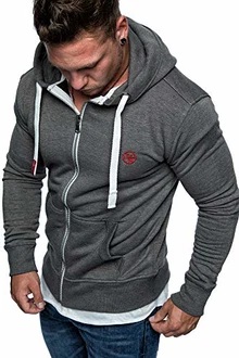 Amaci&Sons Herren Zipper Kapuzenpullover Sweatjacke Pullover Hoodie Sweatshirt (1-04029) Anthrazit Amaci&Sons Herren Zipper Kapuzenpullover Sweatjacke Pullover Hoodie Sweatshirt (1-04029) Anthrazit