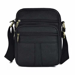 Realmark Umhängetasche Herren Messenger Business Schwarz