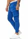 OneRedox Herren Jogging Hose Jogger Streetwear Sporthose Modell 1214 Blau M