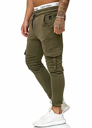 Herren Jogging Hose Jogger Streetwear Sporthose Modell 1214 Grün M
