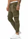 OneRedox Herren Jogging Hose Jogger Streetwear Sporthose Modell 1214 Grün M