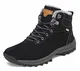 Pastaza Warme Winterschuhe Herren Gefüttert Wanderschuhe Damen Wasserdicht Winterstiefel Outdoor Winter Boots rutschfest Schneestiefel Schwarz, 40