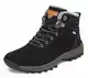 Pastaza Warme Winterschuhe Herren Gefüttert Wanderschuhe Männer Wasserdicht Winterstiefel Outdoor Winter Boots rutschfest Schneestiefel Schwarz, 43