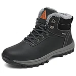 PASTAZA Warme Winterschuhe Herren Damen Winterstiefel Outdoor Winterboots Gefüttert Schneestiefel Schwarz