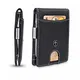 TRAVANDO Geldbeutel Männer mit Geldklammer Zurich Geldbörse Herren Kartenetui Slim Portemonnaie Wallet Portmonaise klein Geldtasche Portmonee RFID Kreditkartenetui Brieftasche Carbon Geldclip EC