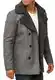 Indicode Herren Basire Winter Wollmantel Jacke Mantel Pewter M