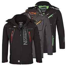 Geographical Norway Herren Softshell Jacke mit urbandreamz Beanie - TN Schwarz -M