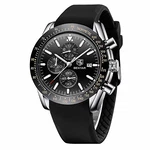 Benyar Herren Chronograph Analog Armbanduhr Schwarz