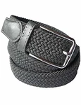LisaModa Herren Stretch Flechtgürtel LM1000 Anthrazit
