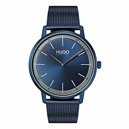 Unisex Erwachsene Analog Quarz Uhr mit Edelstahl Armband 1520011