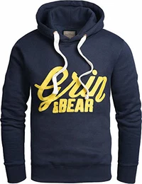 Herren Slim fit Kapuzenpullover, GEC469 (M, Navy2)