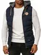 BLACKROCK Herren Outdoor-Weste - Slim-Fit - Abnehmbare Kapuze und Stehkragen - Moderne Stepp-Weste - Navy M