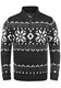 !Solid Norwin Herren Weihnachtspullover Norweger-Pullover Winter Strickpullover Troyer Grobstrick mit Stehkragen, Größe:M, Farbe:Dark Grey Melange (8288)