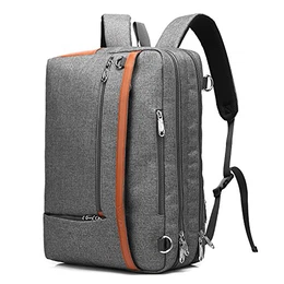 umwandelbar Aktentasche Rucksack Messenger Bag 15,6 Zoll Laptoptasche Herren Business Umhängetasche Mehrzweck Arbeitastasche Reisen Backpack Notebook Schultertasche(Grau)