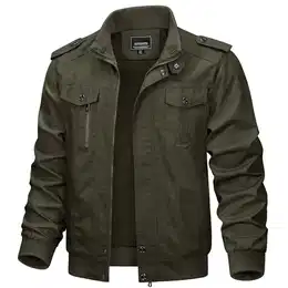 Herbstjacke Herren Feldjacke Business Jacke Army Jacke Winter Herrenjacke Frühlingsjacke Kurz Parka Freizeitjacke Cargo Jacke Männer Vintage Grün S