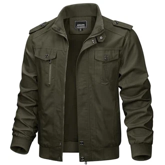 KEFITEVD Herren Jacke Militärische Taktische Jacke Grün