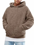 Gemijacka Pullover Herren Hoodie Kapuzenpullover Sweatshirt  Braun
