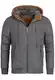 Indicode Herren Adeline Winterjacke m. gefütterter Kapuze (Teddyfutter)   warme Steppjacke aus 100% Baumwolle robuste Herrenjacke Winddichte Outdoorjacke Winter Jacke f. Männer Dk Grey M