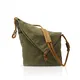 FANDARE Retro Umhängetasche Herren/Damen 13 inch Laptop Tasche Business Commuter Crossbody Bag Outdoor Reisen Große Kapazität Messenger Tasche Atmungsaktiv Leinwand Grün