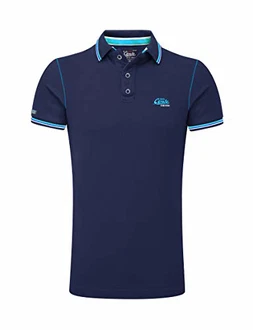 M.Conte Poloshirt Herren Kurzarm Romano Royal Blau/Navy Blau