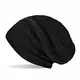 Sporzin Wintermütze Herren und Damen Warme Beanie Mütze mit Sehr Weichem Fleece Innenfutter-Slouch Cozy Feinstrick Strickmütze, Schwarz, Einheitsgröße