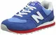 New Balance Herren ML574 D Sneaker, Blau Blue/Red/white, 43 EU
