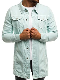 Herren Jeansjacke Jacke Jeans Übergangsjacke Sommerjacke Frühlingsjacke Herbstjacke Vintage Herrenjacke Herbst Übergangs Denim Bikerjacke Jacket Übergangs OT/2038K/7 M