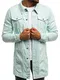 OZONEE Herren Jeansjacke Jacke Jeans Übergangsjacke Sommerjacke Frühlingsjacke Herbstjacke Vintage Herrenjacke Herbst Übergangs Denim Bikerjacke Jacket Übergangs OT/2038K/7 M
