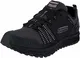 Skechers Herren Escape Plan 51591 Sneaker, Schwarz (Black Leather/Mesh/Trim Bbk), 43 EU