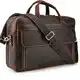 TIDING Laptoptasche 17 Zoll Leder Aktentasche Herren Business Tasche Schultertasche Große Ledertasche zum Umhängen Trolley Aufsteckbar Tote Arbeitstasche Jahrgang, Braun