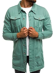 OZONEE Herren Jeansjacke Übergangs Bikerjacke (777) OT/2038K/4