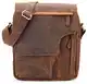 LEABAGS Amsterdam Leder-Umhängetasche I Kleine Umhängetasche aus echtem Büffel-Leder I Vintage Look I Laptoptasche 13 Zoll I Ledertasche I Bürotasche I Business Tasche I 29x32x10cm