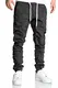 REPUBLIX Lässige Herren Cargo Jogger Chino Hose Pants Mit Stretch R0702 Anthrazit W32