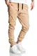 REPUBLIX Lässige Herren Cargo Jogger Chino Hose Pants Mit Stretch R0702 Beige W32